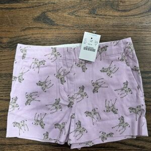 Crewcut zebra print purple shorts size 4